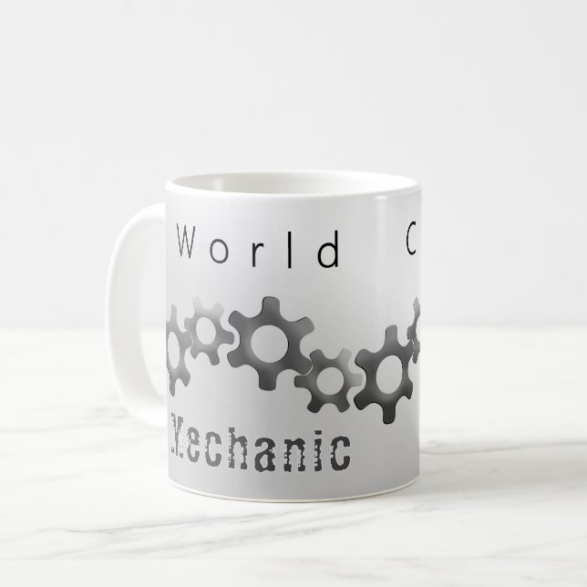World Class Mechanic Metallic Coffee Mug (Front Left)