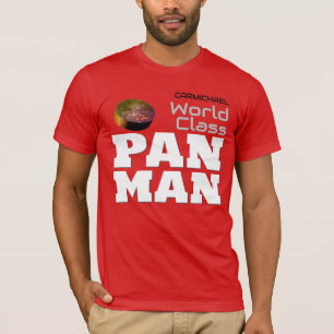 World Class Pan Man on RED T-Shirt