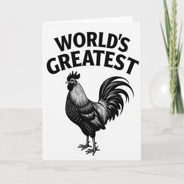 World Class Rooster Man Card (Front)