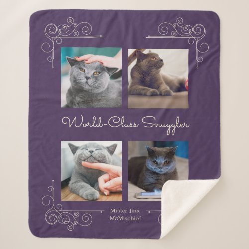 World_Class Snuggler Custom Photo Sherpa Blanket