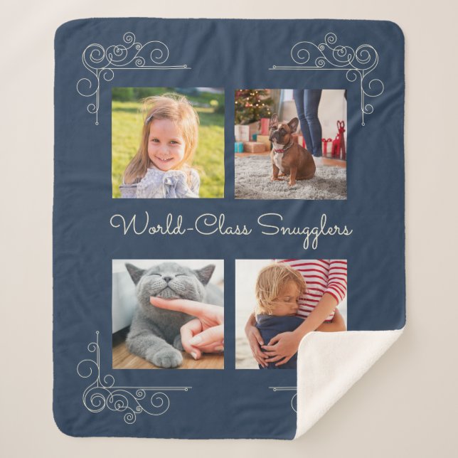 World-Class Snugglers Custom Photo Sherpa Blanket (Front)