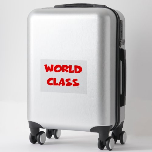 WORLD CLASS STICKER