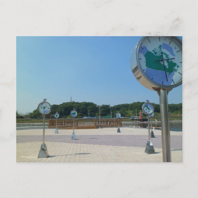 World Clocks, Korea Postcard (Front)