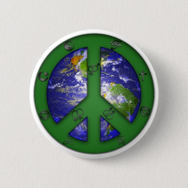 World Coexist Pinback Button (Front)