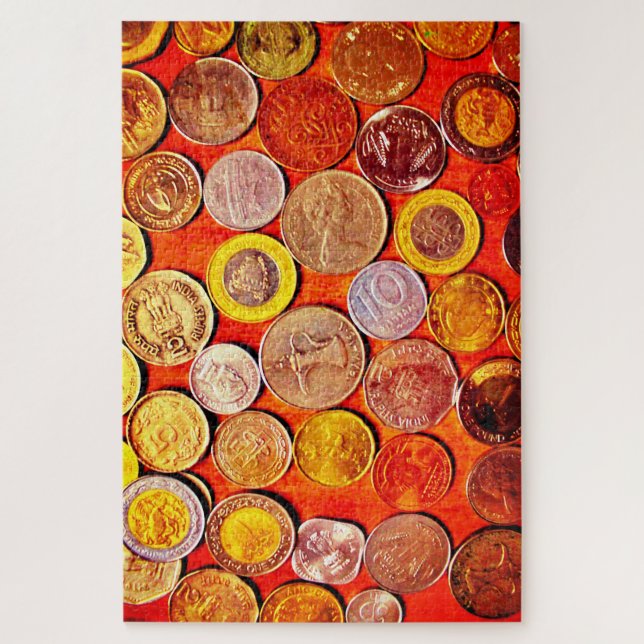 World Coins Jigsaw Puzzle (Vertical)