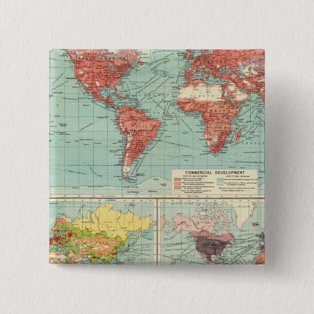 World commerce Map Button (Front)