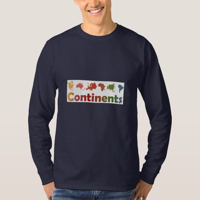 World Continents T-Shirt (Front)