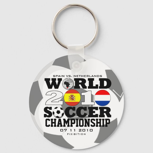World Cup 2010 Finals Spain Netherlands Keychain (Front)