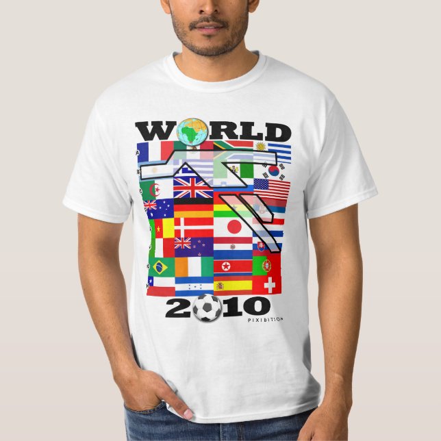 World Cup 2010 Globe Football T-Shirt (Front)