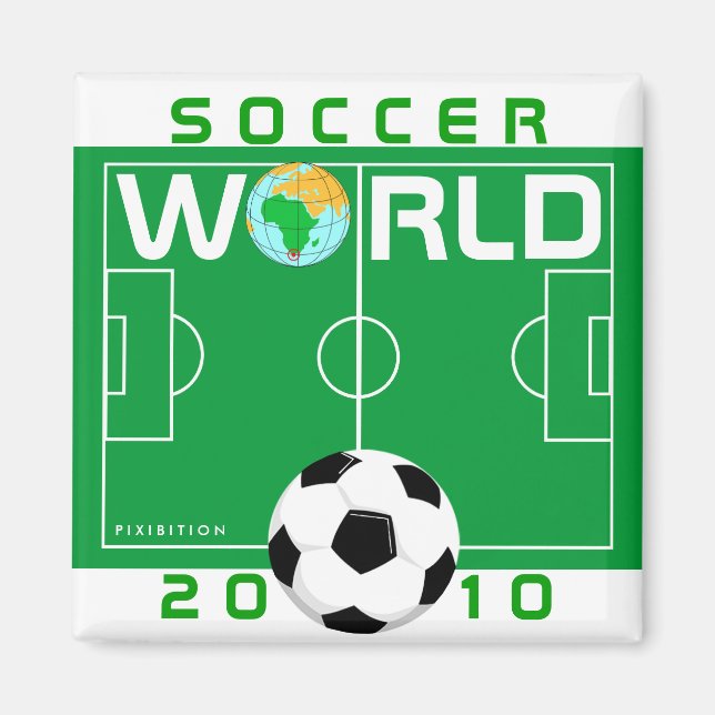 World Cup 2010 Soccer Field Magnet (Front)