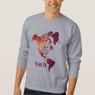 World Cup 2026 Americas Soccer Map Sweat Hoodie