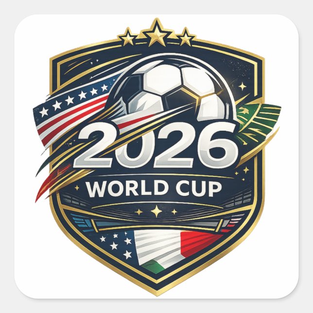 World Cup 2026 Fan Shield Sticker (Front)
