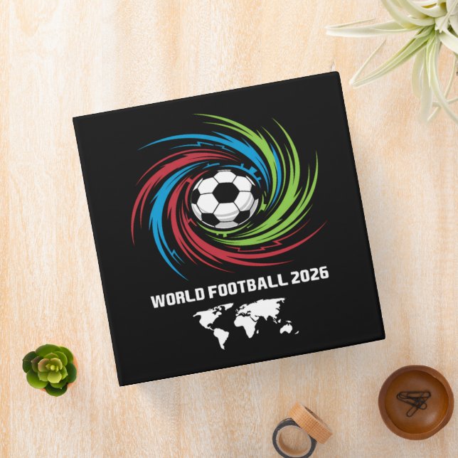 World Cup 2026 Soccer Ball 3 Ring Binder (In Situ)