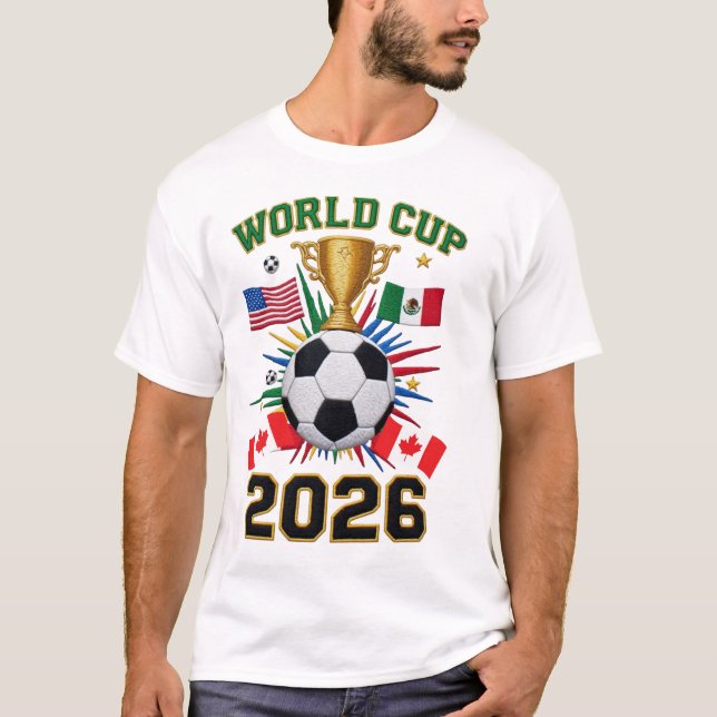 World Cup 2026 Soccer Emblem T-Shirt (Front)