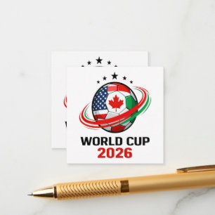 World Cup 2026 Soccer Football  Enclosure Card