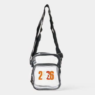 World Cup 2026 Soccer Player Silhouette Clear Crossbody Bag