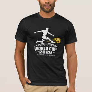 World Cup 2026 Soccer Player Silhouette T-Shirt