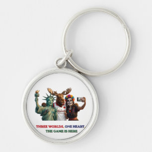 World Cup 2026 United : USA, Canada, Mexico T-Shir Keychain