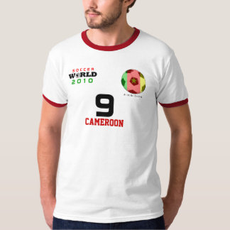 World Cup Cameroon #9 Etoo T-Shirt  Both Sides