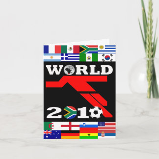 World Cup Flags Player Greeting Card