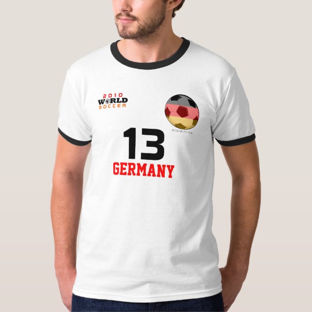 World Cup Golden Shoe #13 Müller  Germany T-Shirt (Front)
