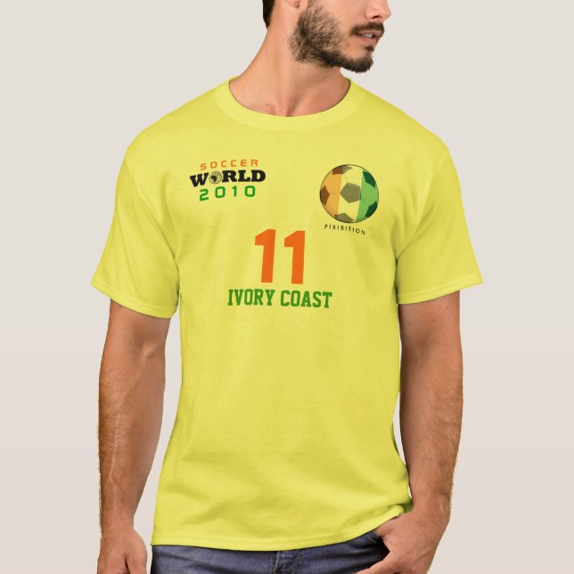 World Cup Ivory Coast #11 Drogba T-Shirt (Front)