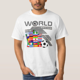 World Cup Soccer 2010 Team Flag Grey T-Shirt