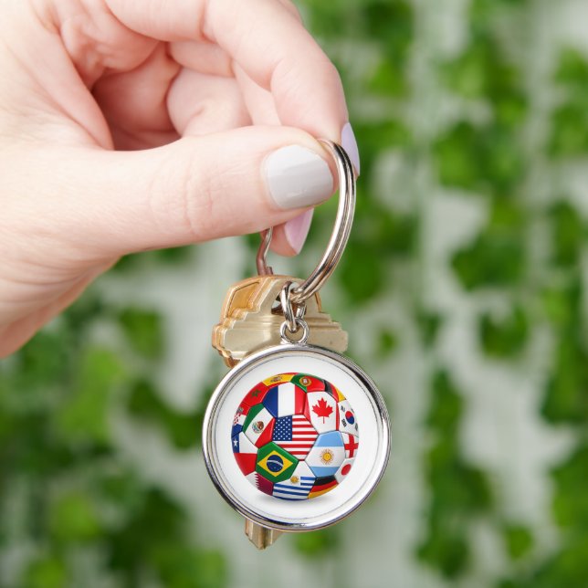 World Cup themed key chaine Keychain (Hand)