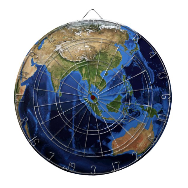 World Dartboard With Darts (Front)