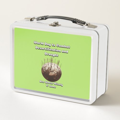 World Day to Combat Desertification and Drought Metal Lunch Box