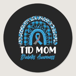 World Diabetes Awareness Day T1D Type 1 Diabetes M Classic Round Sticker
