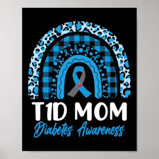 World Diabetes Awareness Day T1D Type 1 Diabetes M Poster