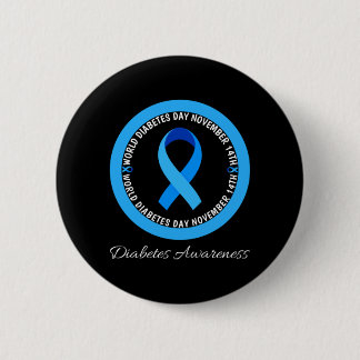 World Diabetes Day 2023 Type 1 Type 2 Diabetes Button