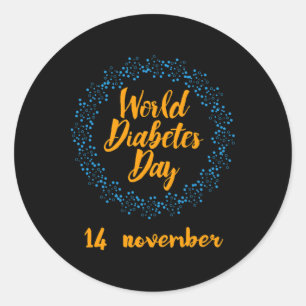 World Diabetes Day Classic Round Sticker