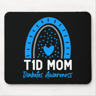 World Diabetes Day Clothes T1D Type 1 Diabetes Mom Mouse Pad