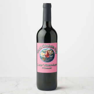 World Diabetes Day. Sweeter Without Sugar. Wine Label