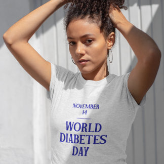 World Diabetes Day White Woman T-Shirt