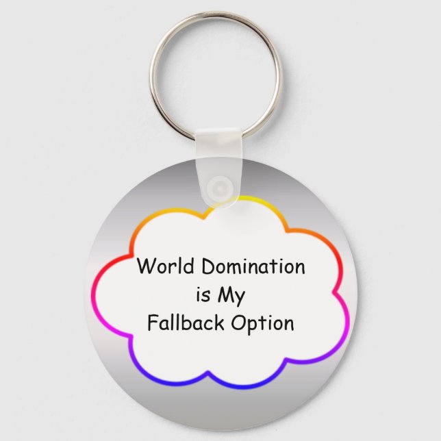 World Domination Keychain (Front)