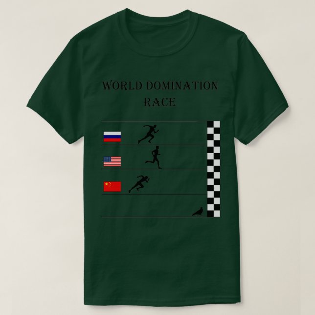 World Domination Race T-Shirt (Design Front)