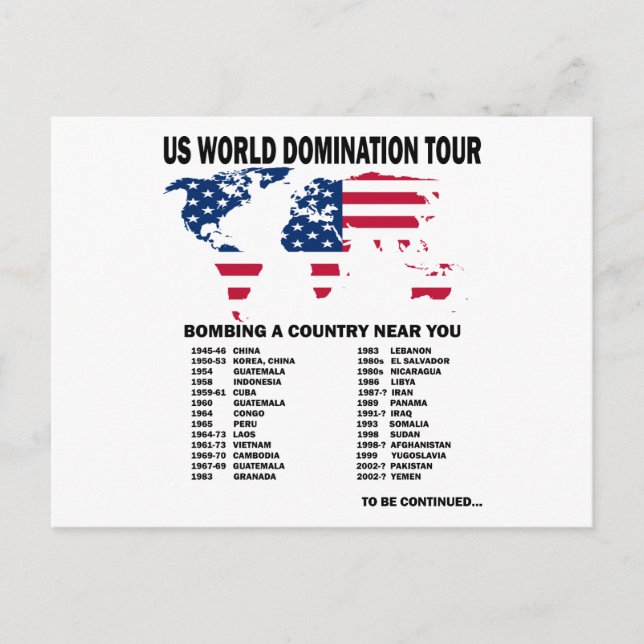 World Domination Tour Postcard (Front)