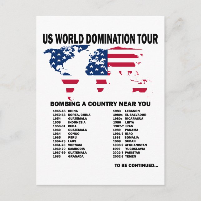 World Domination Tour Postcard (Front)
