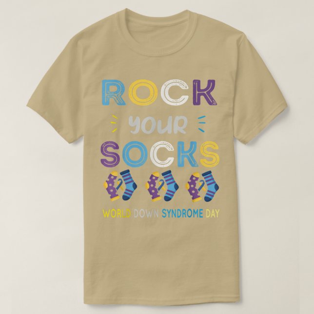 World Down Syndrome Awareness Day Kids Rock Your S T-Shirt (Design Front)