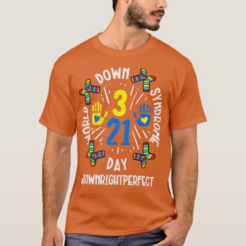 World Down Syndrome Day 321 Awareness Support Men  T_Shirt