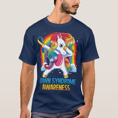 World Down Syndrome Day Awareness Dabbing T_Shirt