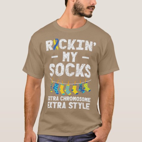 World Down Syndrome Day Awareness Rocking Socks  1 T_Shirt