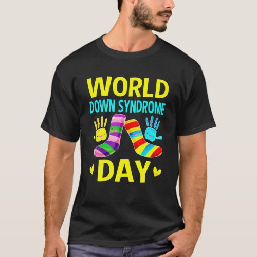 World Down Syndrome Day Awareness Socks 21 March K T_Shirt