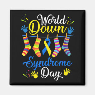 World Down Syndrome Day Awareness Socks 21 March Magnet