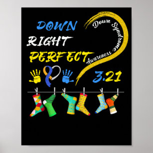 World Down Syndrome Day Awareness Socks 21 March Poster