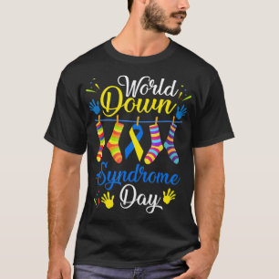 World Down Syndrome Day Awareness Socks 21 March T-Shirt