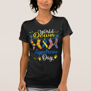 World Down Syndrome Day Awareness Socks 21 March T-Shirt